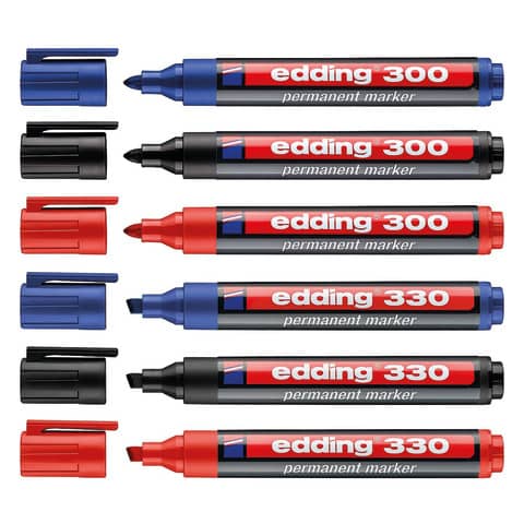 Marcatore permanente edding 300 punta tonda 1,5-3 mm blu E-300 003